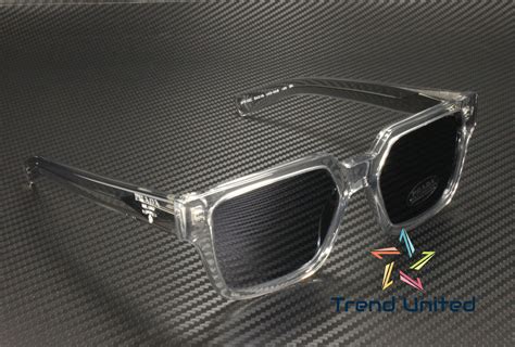 Prada PR 03ZS U430A9 54 Transparent Gray Sunglasses